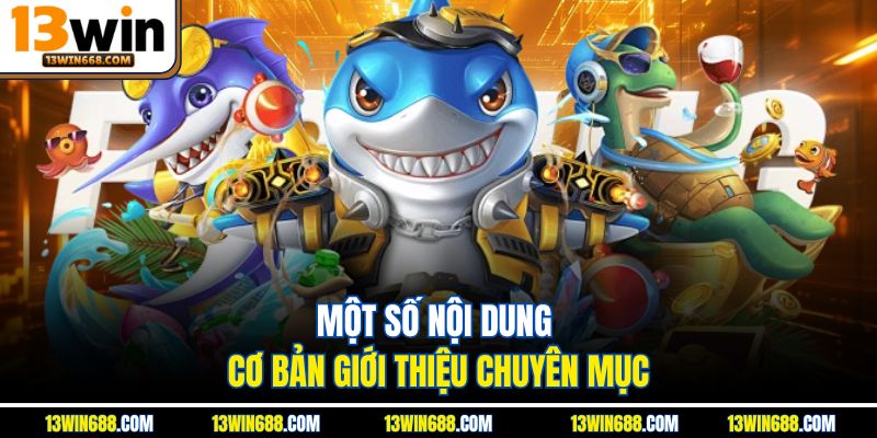 Một số nội dung cơ bản giới thiệu chuyên mục bắn cá 13win